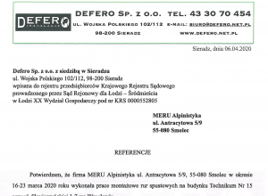 Referencje Defero-1